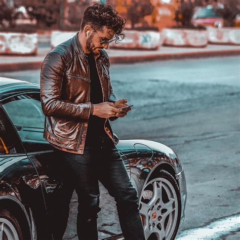 74 Awesome Leather Jacket Style Ideas for Men