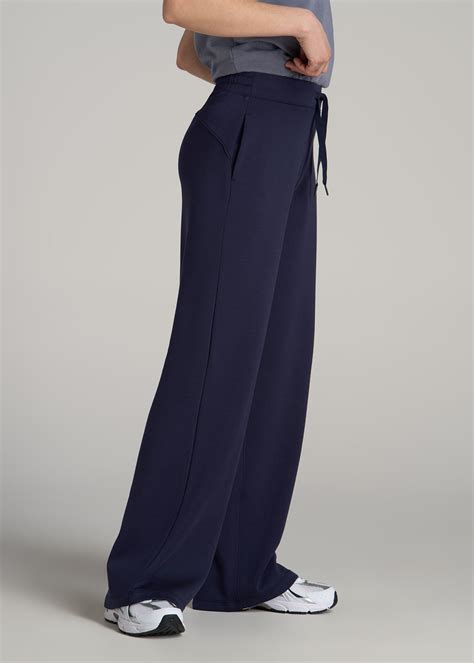 Pull On Tie Waist Wide Leg Pants for Tall Women | American Tall