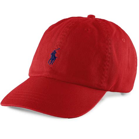 Polo Ralph Lauren Cotton Chino Baseball Cap - 7105485-RED
