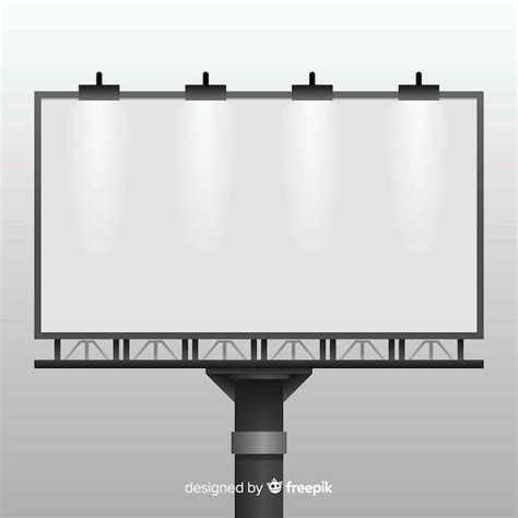 Realistic billboard background | Free Vector