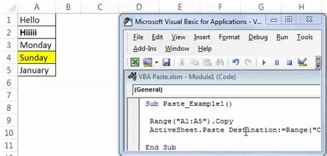 Image result for Paste Command in VBA