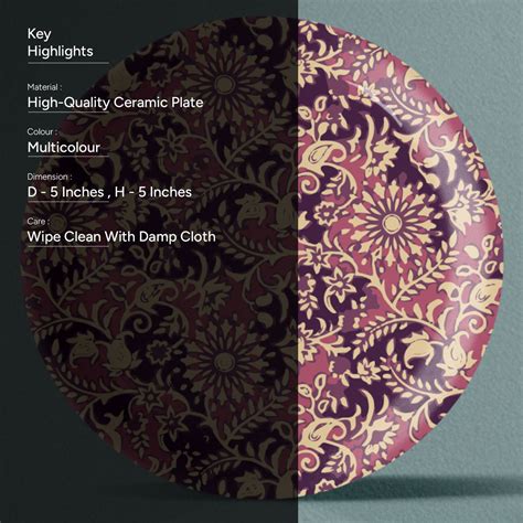 Ethnic Floral Theme Wall Plate – Nestroots