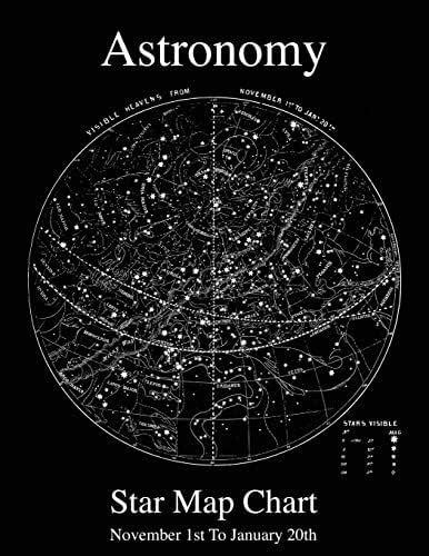 Astronomy Star Map Chart November 1st To January 20th : Amazon.in: Books