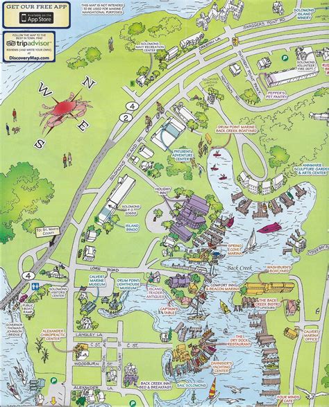 Map Of Solomons Island Md