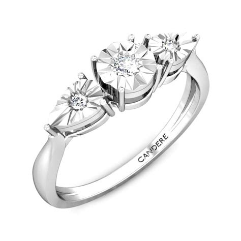 Candere by Kalyan Jewellers 18k (750) White Gold and Diamond Miracle ...