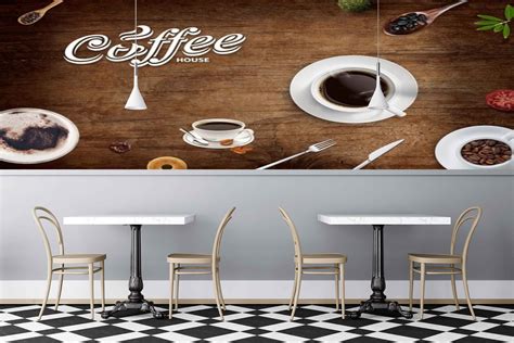 Avikalp MWZ3063 Coffeehouse Folks Beans HD Wallpaper for Cafe Restaura ...