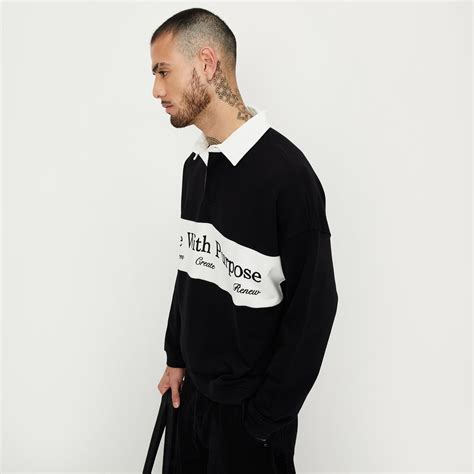 Buy Men Printed Polo Collar Sweatshirt Online at just Rs. 1299.0 ...