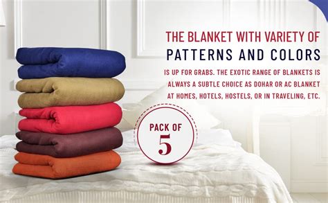 Buy Goyal's Plain Fleece Single Bed Blanket, 250 TC - Vibrant Colors ...