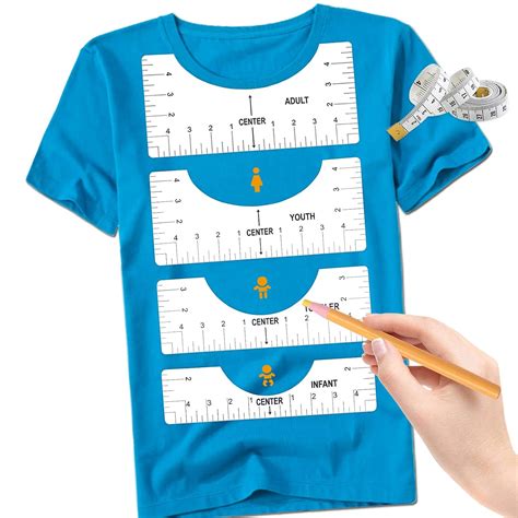 Tshirt Ruler for Vinyl Alignment Tool Sublimation T-Shirt Neck Craft ...