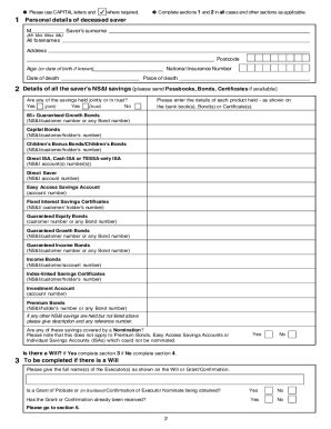 2015 Form UK NS&I 904 Fill Online, Printable, Fillable, Blank - pdfFiller