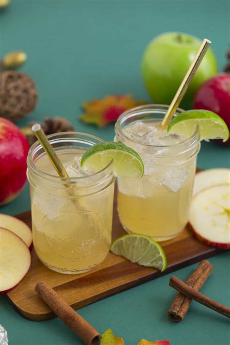 Apple Cider Ginger Beer Mocktail - Mind Over Munch