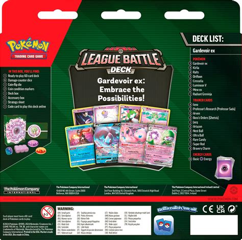 Pokémon Trading Card Game: Gardevoir Ex League Battle Deck ...