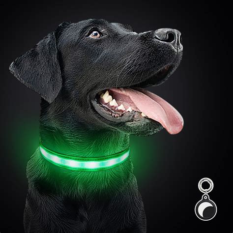 AUBELL Light Up Dog Collars,Up to 1500 Feet of Visibility,Rflective ...