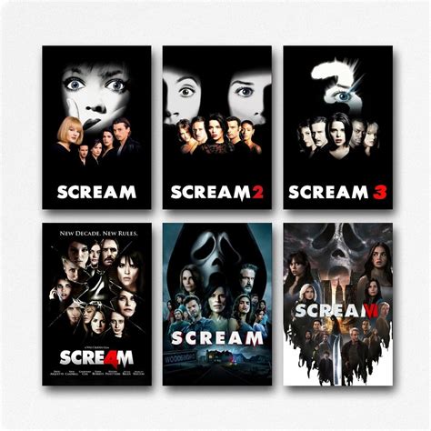 Amazon.com: Decorative Wall Poster Scream Poster Movie (27 x 40 Inches ...