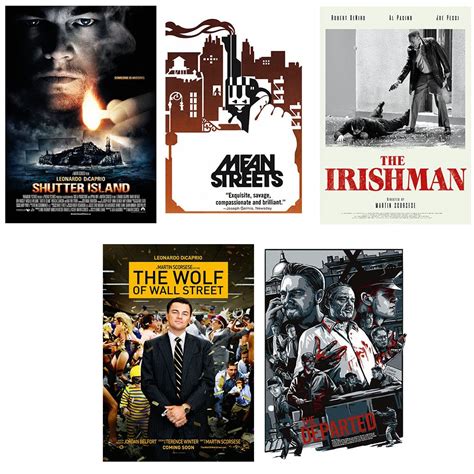 Tallenge - Martin Scorsese Movies - Set of 10 Small Poster Paper (Paper ...