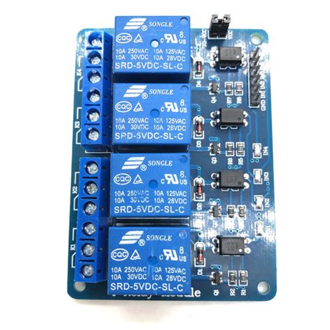 Buy Relay Modules Online - 4 Channel Relay Module Breakout Board ...