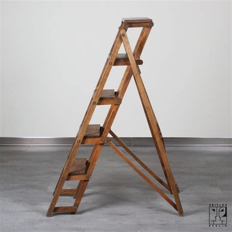 Antique 1920s library ladder - ZEITLOS – BERLIN