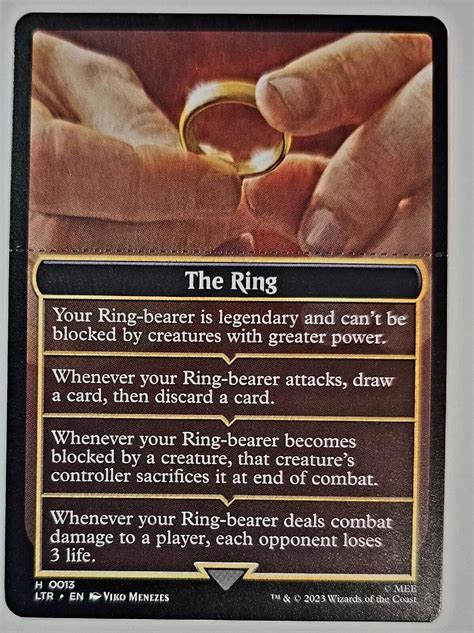 MTG The Ring The Ring Tempts You Helper Card The Lord of the Rings ...