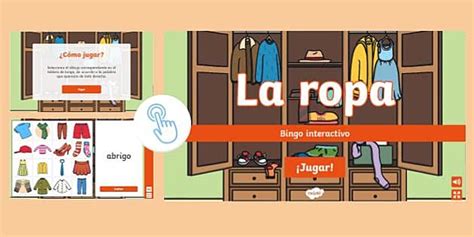 Bingo interactivo: La ropa