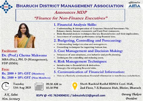 Welcome to BDMA - Bharuch District Management Association