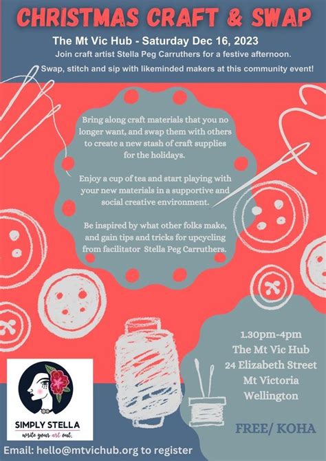 Christmas Craft and Swap, 24E Elizabeth St, Mt Victoria, Wellington ...