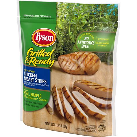 Tyson Grilled & Ready Chicken Breast Strips, 1.37 lb (Frozen) – Beauty ...