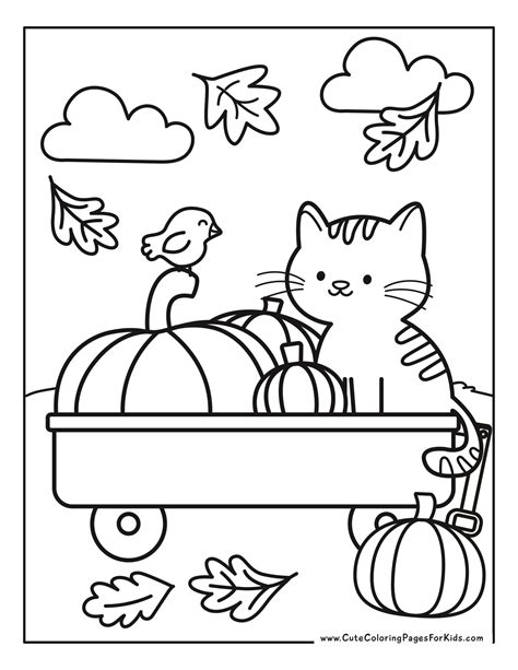 16 Autumn Coloring Pages (Free Printable PDF Download) - Coloring Feel