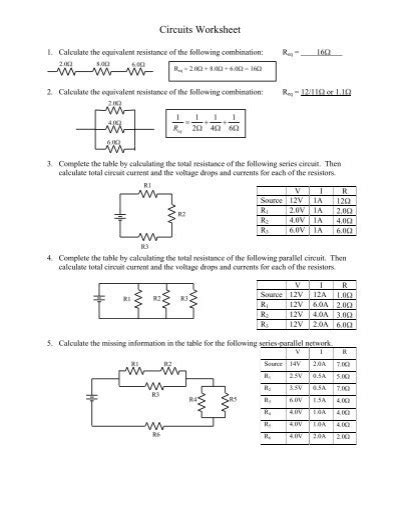 Image result for Parallel Circuit Exercises