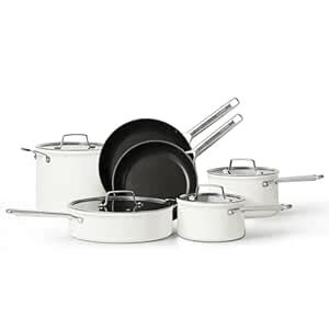 Buy CAROTE 10PCS New York Collection Nonstick Cookware Set, Premium ...