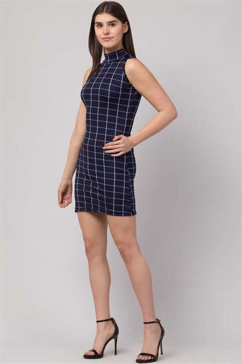Whitewhale Women Bodycon Dark Blue Dress