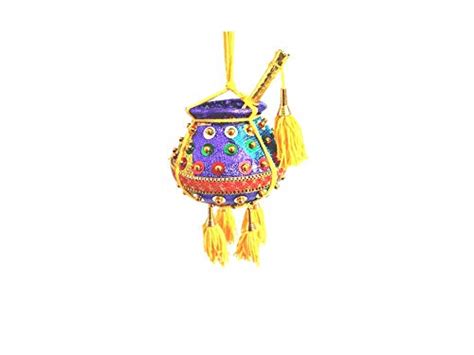 Elegance Central Krishna Butter Pot Plastic| Wall Hanging Multi Colored ...