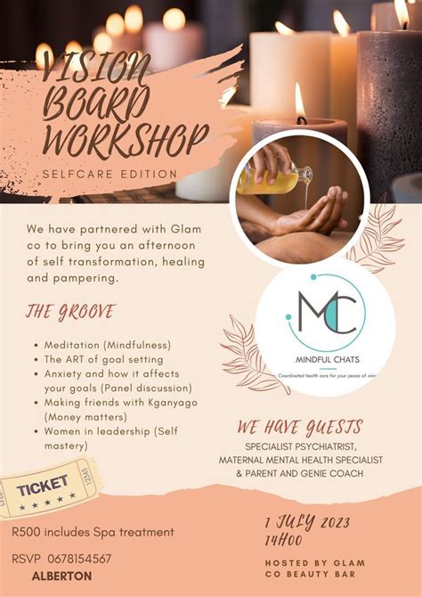 Vision Board Workshop, Glam Co Beauty Bar, Gauteng, 1 July 2023 ...