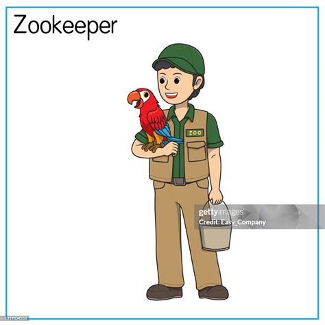 How To Draw A Cartoon Zookeeper