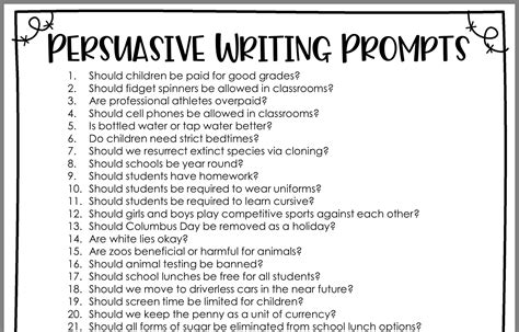 Writing Prompts 5Th Grade