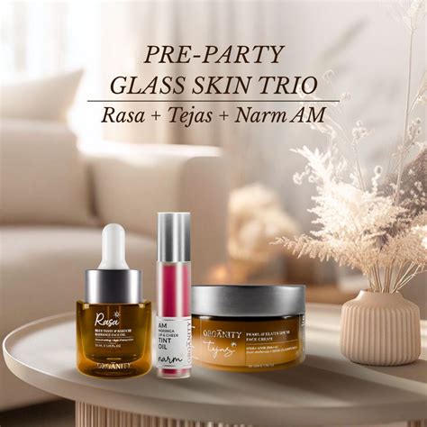 Pre-Party Glass Skin Trio (No Makeup Needed) – Organity