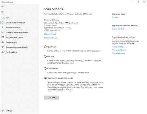 Image result for Windows Defender Offline Scan Not Working
