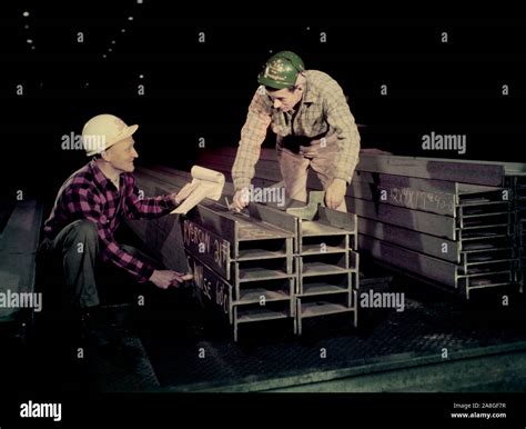 Workers at the Inland Steel Company in East Chicago, Indiana, ca. 1963 ...