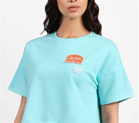 Buy Skechers DROP SHOULDER BADGE T-SHIRT | Womens