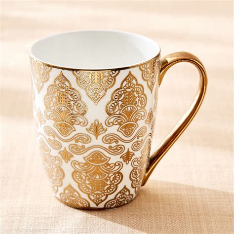 Buy Midas Damask Bone China Printed Coffee Mug - 240ml from Home Centre ...