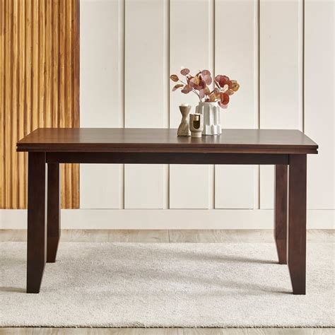 Buy Helios Magnus Solid Wood 6-Seater Dining Table - Walnut from Home ...