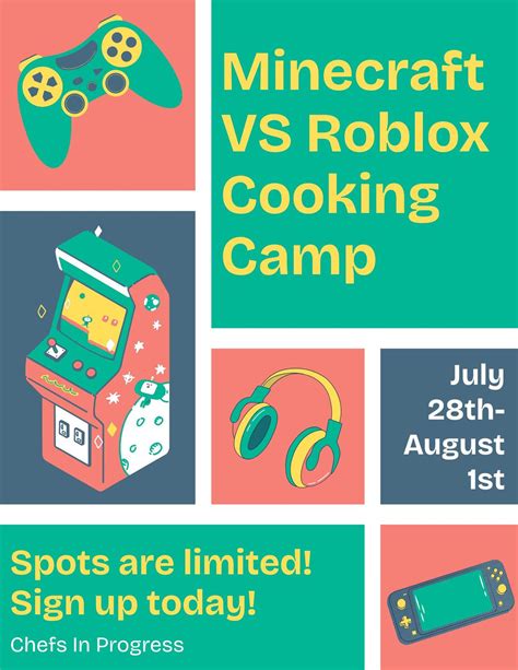 Minecraft Vs Roblox cooking camp!, 811 SW 44th Street Suite #3, Cape ...