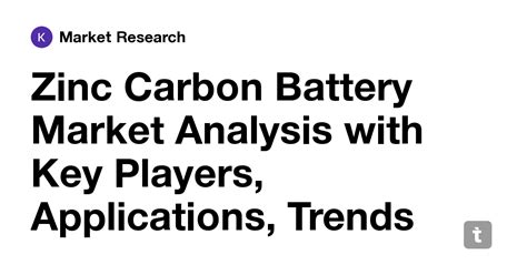 Zinc Carbon Battery Market Analysis with Key Players, Applications ...