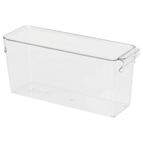 KLIPPKAKTUS storage box for fridge, transparent, 32x10x14 cm (12 ½x4x5 ...