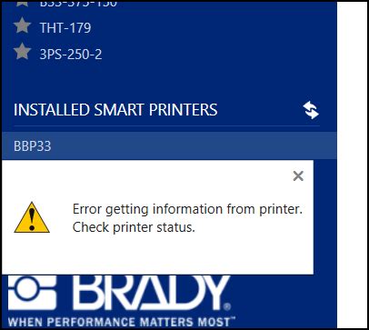 Image result for Printer Label Machine Error
