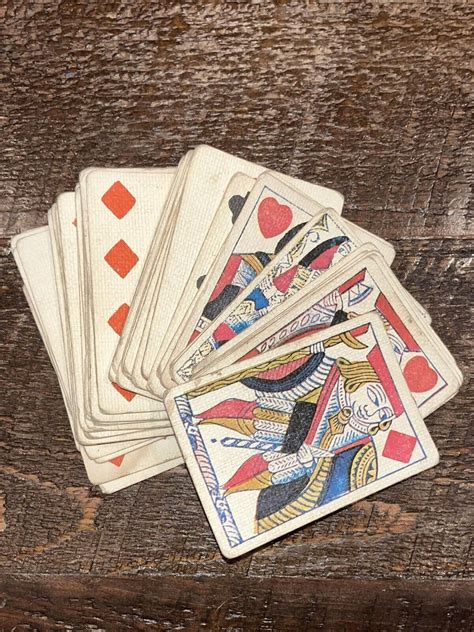 Civil War Era Antique Playing Cards Historic Poker Deck -- Antique ...