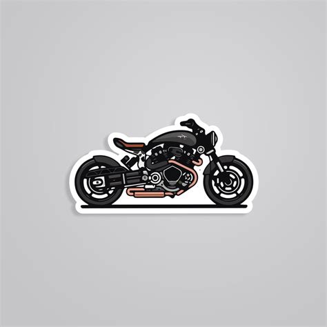 Harley Muscle Bike Cars & Bikes Sticker - Rev Up Your Style with Iconic ...