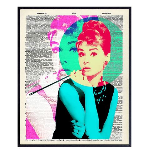 YELLOWBIRD ART & DESIGN Audrey Hepburn Pop Art Print - Chic Wall Art ...
