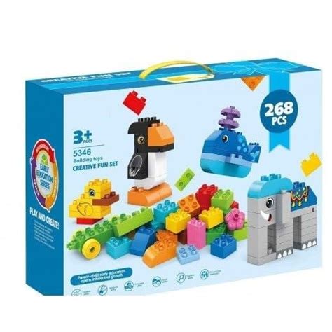 Buy LUCHILA Building Creative Block Set 268 Pieces Building Blocks Kit ...