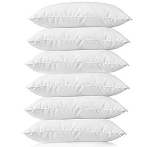 Microfiber Soft White Pillows Set of 6 16 x 24 Inches Or 40 x 60 cm ...