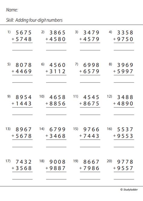 Image result for Four Digits Adding